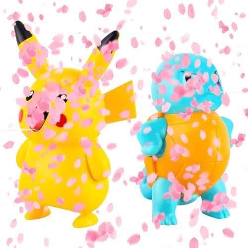 OSOFREE 2 Stück Mini Wasserpistolen Kinder, Anime Figur Wasserpistole Klein, Water Gun Wassersprühspielzeug für Kinder Erwachsene Strand Schwimmbad Party (A) von OSOFREE