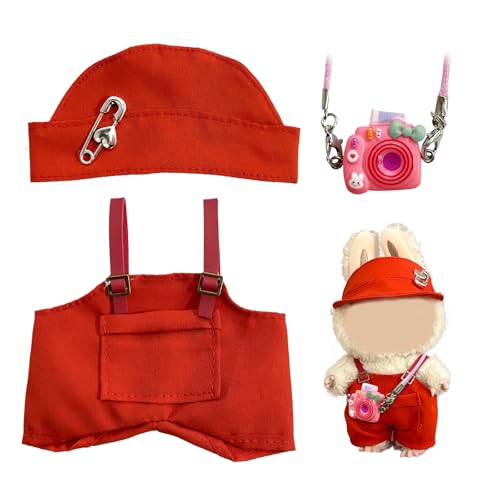 OSOFREE Kleidung für 17cm Plüsch, Outfit Zubehör für Plüsch, Puppenkleidung DIY Geschenke für Kinder Mädchen (ohne Puppe) (E) von OSOFREE