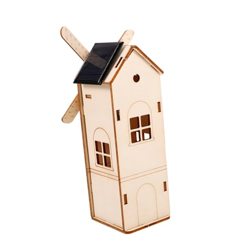OSOLADY 1 Satz Solarwindmühle aus Holz für holzspielzeug Experiment Schuler sonnenenergie DIY Windmühlen-Wissenschaftsbausatz Solarspielzeug zum Zusammenbauen hölzern OSOLADY 1 Satz Solarwindmühle aus Holz für holzspielzeug Experiment Schuler sonnenenergie DIY Windmühlen-Wissenschaftsbausatz Solarspielzeug zum Zusammenbauen hölzern von OSOLADY