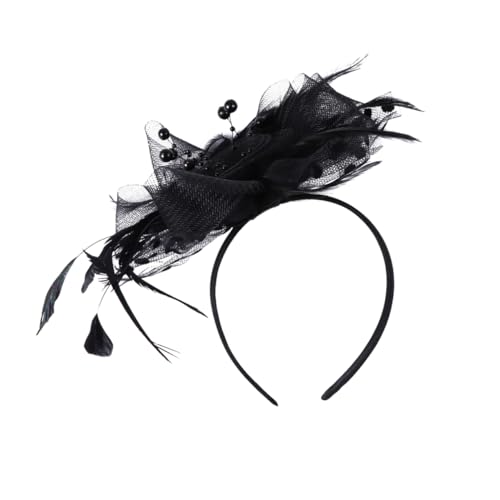 OSOLADY 1 Stück Vintage Haarschmuck mit Netz und für Hochzeiten und Partys Haarband Schwarz für Fotoshootings und Auftritte OSOLADY 1 Stück Vintage Haarschmuck mit Netz und für Hochzeiten und Partys Haarband Schwarz für Fotoshootings und Auftritte von OSOLADY