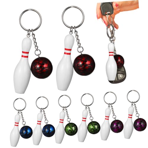 OSOLADY 10Stücke Bowling Schlüsselanhänger Simulation Sport Souvenir Für Zufällige Farben Für Geburtstagsfeiern Mitgebsel Kreatives Design Für Taschen Und Rucksäcke OSOLADY 10Stücke Bowling Schlüsselanhänger Simulation Sport Souvenir Für Zufällige Farben Für Geburtstagsfeiern Mitgebsel Kreatives Design Für Taschen Und Rucksäcke von OSOLADY