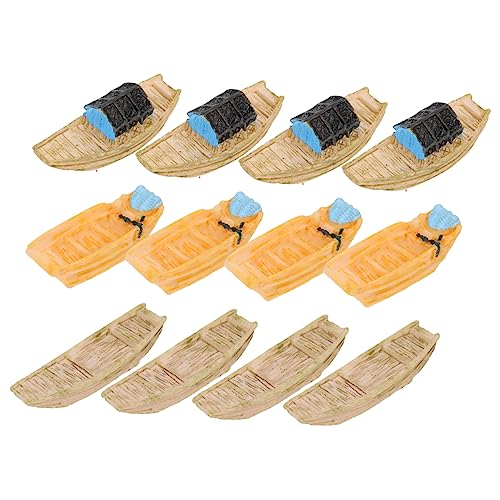 OSOLADY 12 Stück Miniatur Fischerboot Figuren aus Resin Vintage Boot Deko für DIY Puppenhaus Mikrolandschaften für Innen und Außendekoration OSOLADY 12 Stück Miniatur Fischerboot Figuren aus Resin Vintage Boot Deko für DIY Puppenhaus Mikrolandschaften für Innen und Außendekoration von OSOLADY