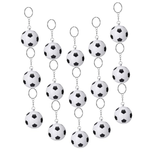OSOLADY 15Stücke Teiliges Fußball Schlüsselanhänger PU Dekorative Anhänger für Partys Schulbelohnungen und für Sportliebhaber von OSOLADY