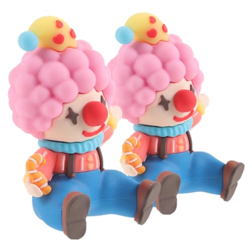 OSOLADY Mini-Clown-Ornament-Set 2-teilig Clown-Modell Gartendekor Weiches Kunststoffmaterial Geeignet Für Jungen Und Mädchen Spielzeug Basteln Heim Schreibtisch Kuchendekor OSOLADY Mini-Clown-Ornament-Set 2-teilig Clown-Modell Gartendekor Weiches Kunststoffmaterial Geeignet Für Jungen Und Mädchen Spielzeug Basteln Heim Schreibtisch Kuchendekor von OSOLADY