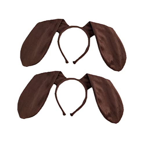 OSOLADY 2 Stück Dachshund Haarreif Set Kreative Kopfbedeckung für Karneval Maskenball und Kostümparty Lustiges Accessoire für Hundelohr Design von OSOLADY