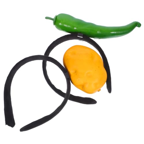 OSOLADY 2 Stück Gemüse-kopfbedeckungen: Lustiges Haarband Mit Chili-pfeffer Und Kartoffeln, Party-kostüm, Haarreifen Für Frauen, Mädchen, Erwachsene, Cosplay, Partygeschenke OSOLADY 2 Stück Gemüse-kopfbedeckungen: Lustiges Haarband Mit Chili-pfeffer Und Kartoffeln, Party-kostüm, Haarreifen Für Frauen, Mädchen, Erwachsene, Cosplay, Partygeschenke von OSOLADY