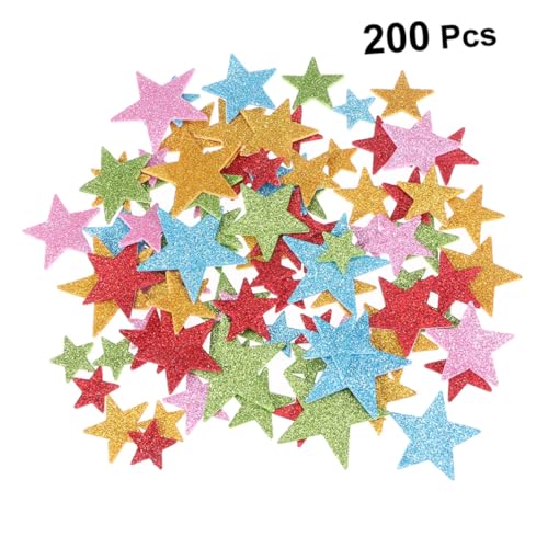 OSOLADY 200 Stück Glitzernde Stern und Herzaufkleber Selbstklebend für DIY Wanddekoration Basteln Kinderzimmer Scrapbook Zufällige Farbe Zufällige Farbe OSOLADY 200 Stück Glitzernde Stern und Herzaufkleber Selbstklebend für DIY Wanddekoration Basteln Kinderzimmer Scrapbook Zufällige Farbe Zufällige Farbe von OSOLADY