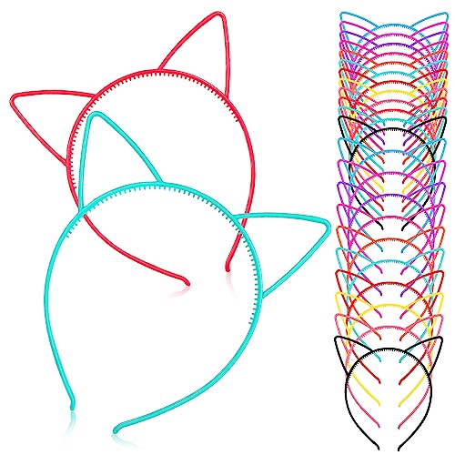 OSOLADY 24Stücke Katzenohren Stirnbänder Haarbänder für Bezaubernder Haarschmuck für Cosplay und Partys Farben Erhältlich für Halloween und Besondere OSOLADY 24Stücke Katzenohren Stirnbänder Haarbänder für Bezaubernder Haarschmuck für Cosplay und Partys Farben Erhältlich für Halloween und Besondere von OSOLADY