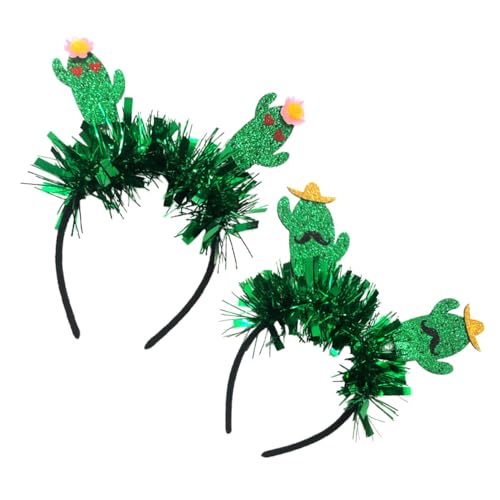 OSOLADY 2Stücke Kaktus Haarreif Kopfschmuck für Partys Festivals und Karneval Elastisch und Langlebig Design für Damen Vielseitige Verwendung und Handwerkskunst OSOLADY 2Stücke Kaktus Haarreif Kopfschmuck für Partys Festivals und Karneval Elastisch und Langlebig Design für Damen Vielseitige Verwendung und Handwerkskunst von OSOLADY
