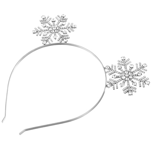 OSOLADY 3Stücke Weihnachts Stirnbänder mit Schneeflocken Glitzernde Haarschmuck für Festlichkeiten für Weihnachtsfeiern und Cosplay Events Bequemer Kopfschmuck für Damen von OSOLADY