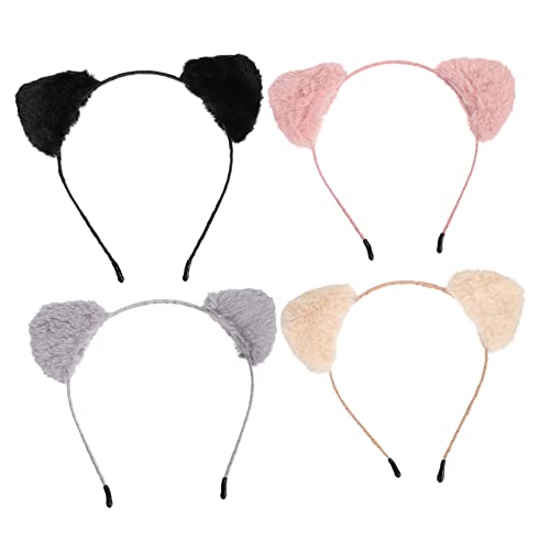 OSOLADY 4Stücke Katzenohren Stirnbänder für Cosplay Bequeme Ohrhaarreife und Perfektes Zubehör für Partys Modenschauen und Maskeraden OSOLADY 4Stücke Katzenohren Stirnbänder für Cosplay Bequeme Ohrhaarreife und Perfektes Zubehör für Partys Modenschauen und Maskeraden von OSOLADY