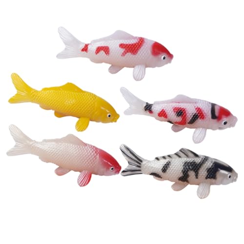 OSOLADY 5Stücke Realistische Koi Modelle für Aquarium Dekoration Leuchtende Farben Kunstfische Fotorequisiten Authentische Miniaturfische zur Verschönerung OSOLADY 5Stücke Realistische Koi Modelle für Aquarium Dekoration Leuchtende Farben Kunstfische Fotorequisiten Authentische Miniaturfische zur Verschönerung von OSOLADY