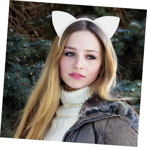OSOLADY 6 Stück Katzenohren Haarreif Weich Plüschig Bequem Cosplay Stirnband für Mädchen Party Karneval Fest Dekoration Zweifarbig von OSOLADY