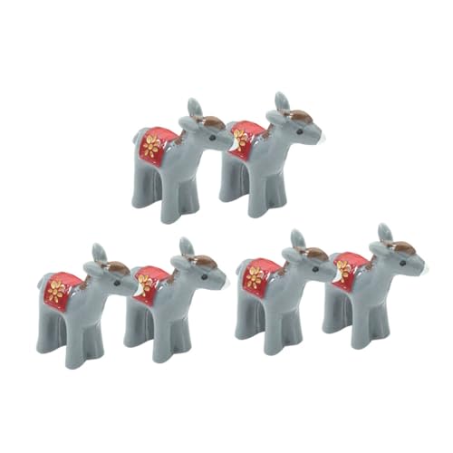 OSOLADY 6 Stück Mikro-Ornamente Mini-Kühe kleine Welttiere Mini-Eselfiguren Burritos Tierspielzeug Tiere Figuren outdoordeko Tierfigur Kleine Eselstatuen für den Garten Harz Dark Grey OSOLADY 6 Stück Mikro-Ornamente Mini-Kühe kleine Welttiere Mini-Eselfiguren Burritos Tierspielzeug Tiere Figuren outdoordeko Tierfigur Kleine Eselstatuen für den Garten Harz Dark Grey von OSOLADY