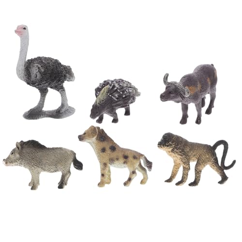 OSOLADY Tierfiguren Miniatur-Set mit Afrikanischen Wildtieren Kreatives Tierspielzeug Kunstharzhandwerk Zur Heimdekoration Tiermodelle für Jungen und Mädchen OSOLADY Tierfiguren Miniatur-Set mit Afrikanischen Wildtieren Kreatives Tierspielzeug Kunstharzhandwerk Zur Heimdekoration Tiermodelle für Jungen und Mädchen von OSOLADY