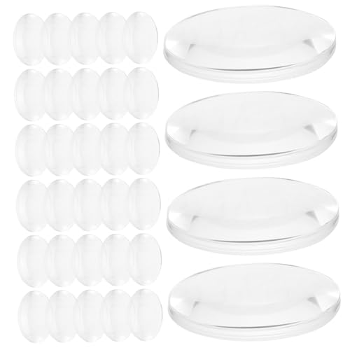 OSOLADY 60 Stück Teiliges Transparent aus Acryl für Physikexperimente und DIY bastelprojekte Optische Linsen zur Praktischen Lehre und Lichtbrechung Demonstration von OSOLADY