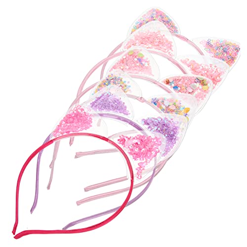 OSOLADY 6 Stück Katzenohren Stirnband für Kinder Süßes Haarband mit Pailletten Einheitsgröße für Partys und Cosplay Mädchen Accessoire OSOLADY 6 Stück Katzenohren Stirnband für Kinder Süßes Haarband mit Pailletten Einheitsgröße für Partys und Cosplay Mädchen Accessoire von OSOLADY
