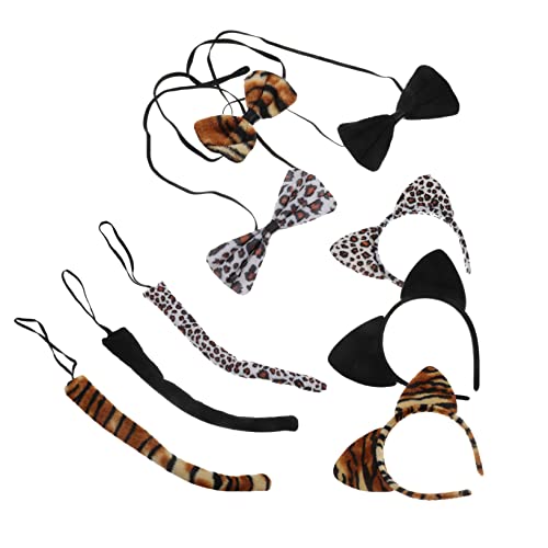 OSOLADY 9Stücke Tierohren Haarreifen Teiliges Cosplay Kostümzubehör Für Tanz Und Party Accessoires Tiger Fliege Für Halloween Und Maskerade OSOLADY 9Stücke Tierohren Haarreifen Teiliges Cosplay Kostümzubehör Für Tanz Und Party Accessoires Tiger Fliege Für Halloween Und Maskerade von OSOLADY