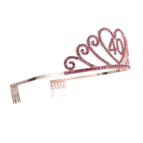 OSOLADY Alloy Birthday Crown Headdress für Eleganter Haaraccessoire für Partys und Feiern Geburtstagsfeste und Besondere Anlässe OSOLADY Alloy Birthday Crown Headdress für Eleganter Haaraccessoire für Partys und Feiern Geburtstagsfeste und Besondere Anlässe von OSOLADY