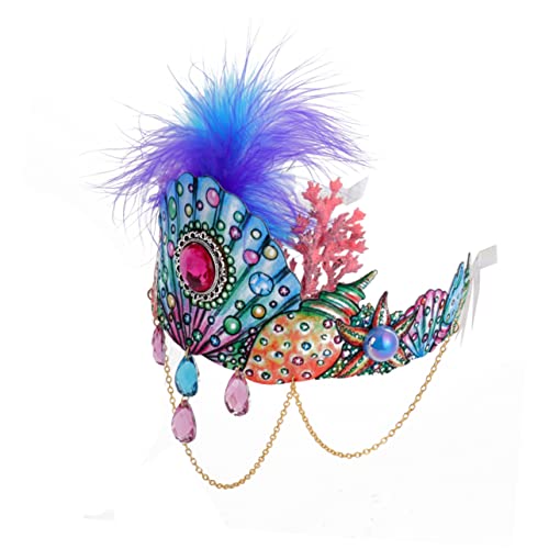 OSOLADY Halloween Krone Haarband mit Federn und Muscheln Elastisches Stirnband für Damen Fotorequisit für Partys und Events Kopfschmuck für Unvergessliche OSOLADY Halloween Krone Haarband mit Federn und Muscheln Elastisches Stirnband für Damen Fotorequisit für Partys und Events Kopfschmuck für Unvergessliche von OSOLADY