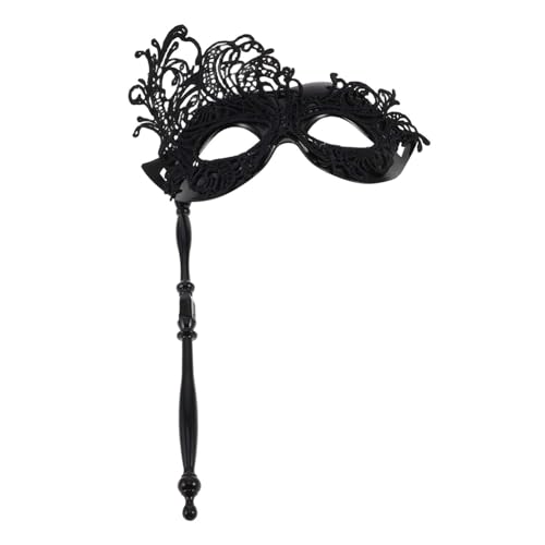 OSOLADY Handgehaltene Stabmaske Handmaske Für Damen Maskerademaske Mit Griff Schwarze Maskerademaske Für Frauen Halloween-maske Maskerade-maske Für Frauen Maskenständer Black Spitze OSOLADY Handgehaltene Stabmaske Handmaske Für Damen Maskerademaske Mit Griff Schwarze Maskerademaske Für Frauen Halloween-maske Maskerade-maske Für Frauen Maskenständer Black Spitze von OSOLADY