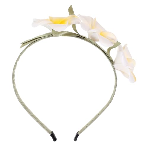 OSOLADY Hawaiian Plumeria Haarband Für Mädchen Dekoratives Verstellbares Kopfband Aus Sicherem Material Für Partys Hochzeiten Und Alltägliche Outfits Haarschmuck Für Kleine von OSOLADY