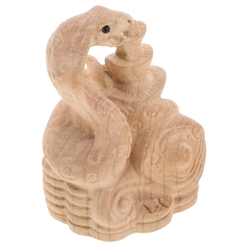 OSOLADY 2025 Jahre Schlange Handgefertigte Schlangenskulptur Aus Holz Mini-Statue für Heimdekoration Chinesisches Kunstwerk OSOLADY 2025 Jahre Schlange Handgefertigte Schlangenskulptur Aus Holz Mini-Statue für Heimdekoration Chinesisches Kunstwerk von OSOLADY