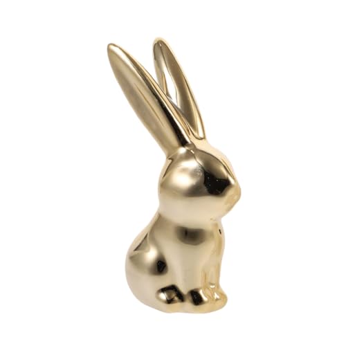OSOLADY Kaninchen-Wohnkultur hase Hasen Keramik Tierstatue Kaninchen Kuchendekorationen Meerschweinchen Kaninchenfiguren Kaninchenhandwerk aus Keramik Golden OSOLADY Kaninchen-Wohnkultur hase Hasen Keramik Tierstatue Kaninchen Kuchendekorationen Meerschweinchen Kaninchenfiguren Kaninchenhandwerk aus Keramik Golden von OSOLADY