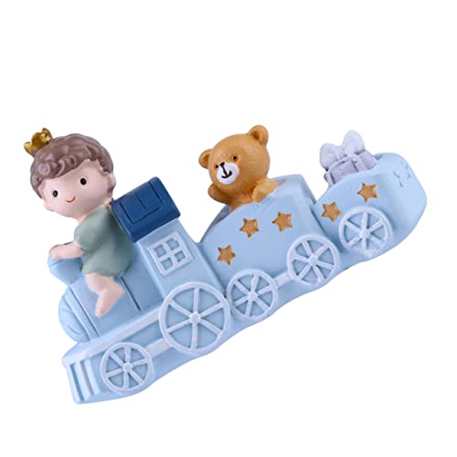 OSOLADY Schöne Zug Dekoration für Geburtstagstorte Eisenbahn Spielzeug Ornament Tortendekoration für Kinder Tischdeko Farbenfroh und Kreativ von OSOLADY