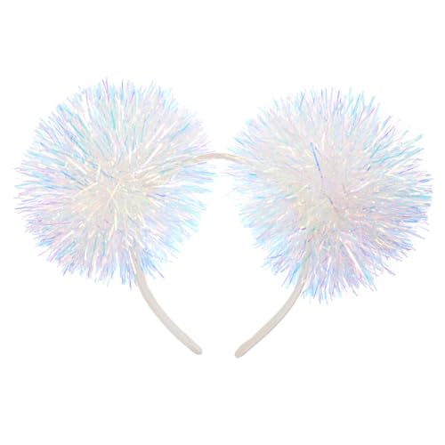 OSOLADY Lametta Pompom Stirnband Weißes Haarreif für Weihnachten Cosplay Tanz und Themenpartys Langlebig und Kopfschmuck für Festlichkeiten OSOLADY Lametta Pompom Stirnband Weißes Haarreif für Weihnachten Cosplay Tanz und Themenpartys Langlebig und Kopfschmuck für Festlichkeiten von OSOLADY