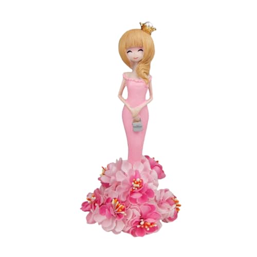 OSOLADY Mädchen Geburtstag Party Torten Dekoration Niedliche Krone Puppe Resin Ornament für Kuchen Feier Zuhause Kreative Deko für Kindergeburtstag und Jubiläen von OSOLADY