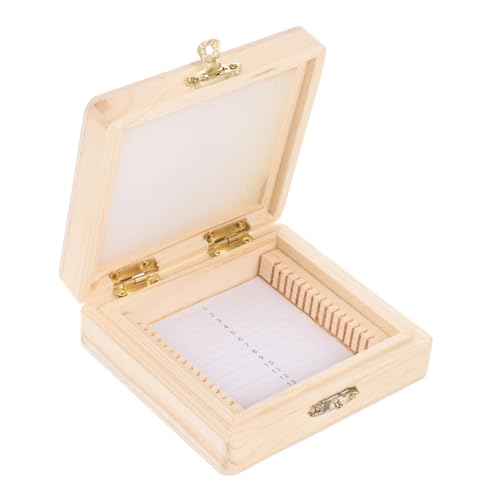 OSOLADY Mikroskop-objektträger-etui 15 Aufbewahrungsboxen Aus Holz Objektträger-organizer Für Studien OSOLADY Mikroskop-objektträger-etui 15 Aufbewahrungsboxen Aus Holz Objektträger-organizer Für Studien von OSOLADY