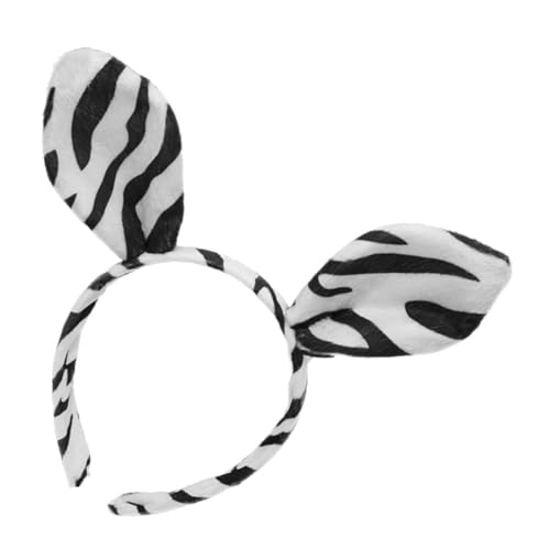 OSOLADY Stirnband Zebra Ohren Haarreif Tier Thema Party Cosplay Kopfbedeckung Tierisches Party Accessoire Stirnbänder für Tierkostüme Halloween-Cosplay-Kopfbedeckung Tierzubehör Plüsch OSOLADY Stirnband Zebra Ohren Haarreif Tier Thema Party Cosplay Kopfbedeckung Tierisches Party Accessoire Stirnbänder für Tierkostüme Halloween-Cosplay-Kopfbedeckung Tierzubehör Plüsch von OSOLADY