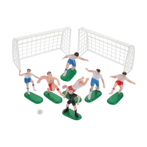 OSOLADY Teiliges Fußballspieler Figuren Kunststoff Detaillierte Miniatur fußballplatz Dekoration Natürliche Weiße Spielfiguren für Fußball Geburtstagsfeiern und Sport mottopartys von OSOLADY