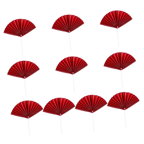 OSOLADY Teiliges Rote Fächerform Tortendeko Dekorative Cake Picks für Geburtstagsfeiern Kreative und Leichte Kuchendekoration für Unvergessliche Fotos OSOLADY Teiliges Rote Fächerform Tortendeko Dekorative Cake Picks für Geburtstagsfeiern Kreative und Leichte Kuchendekoration für Unvergessliche Fotos von OSOLADY