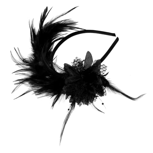 OSOLADY Vintage Plume Stirnband für Eleganter Kopfschmuck für Cosplay Kostümpartys Hochzeiten und Mehr Dekoratives Haarband für Festivals und Besondere OSOLADY Vintage Plume Stirnband für Eleganter Kopfschmuck für Cosplay Kostümpartys Hochzeiten und Mehr Dekoratives Haarband für Festivals und Besondere von OSOLADY