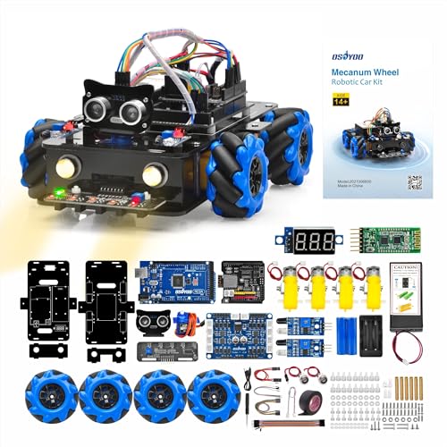 OSOYOO Roboter Bausatz Erwachsene - Omnidirektionales Mecanum Rad Roboterauto Kit für Arduino STEM-Fernbedienung, pädagogische mechanische DIY-Codierung für Jugendliche und Erwachsene OSOYOO Roboter Bausatz Erwachsene - Omnidirektionales Mecanum Rad Roboterauto Kit für Arduino STEM-Fernbedienung, pädagogische mechanische DIY-Codierung für Jugendliche und Erwachsene von OSOYOO