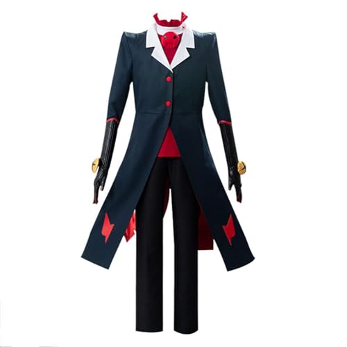 OSRDFV Hazbin Hotel Cosplay Kostüm Alastor/Blitzo/Angel Dust/Charlie Morningstar Cosplay Uniform Set Halloween Maskerade Cosplay Kleider (Blitzo, M) von OSRDFV
