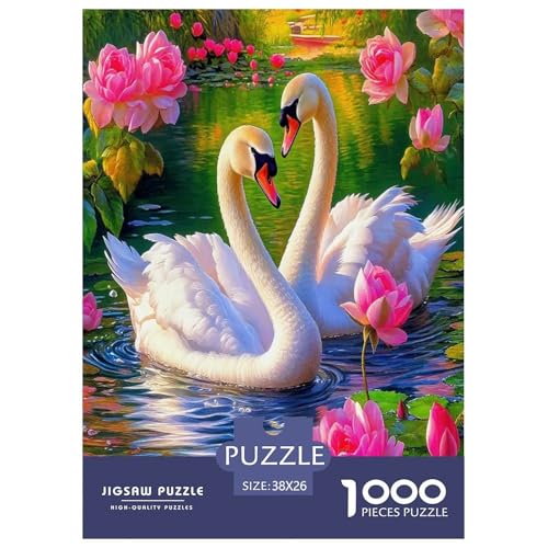 Blumen und Schwäne Puzzles Tier 1000 Teiles Puzzle Farbenfrohes Legespiel Home Dekoration Für Die Ganze Familie 1000 Teile Geschenke Für Frauen,Geschenke Für Männer Feiertags- Und Reisegeschenke 38x2 Blumen und Schwäne Puzzles Tier 1000 Teiles Puzzle Farbenfrohes Legespiel Home Dekoration Für Die Ganze Familie 1000 Teile Geschenke Für Frauen,Geschenke Für Männer Feiertags- Und Reisegeschenke 38x2 von OTBSDNKZZ