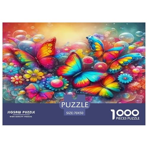 Butterfly Puzzle Animal 1000-teiliges Puzzle Farbenfrohes Legespiel Home Dekoration Für Die Ganze Familie 1000 Teile Geschenke Für Frauen,Geschenke Für Männer Feiertags- Und Reisegeschenke 70x50cm/100 Butterfly Puzzle Animal 1000-teiliges Puzzle Farbenfrohes Legespiel Home Dekoration Für Die Ganze Familie 1000 Teile Geschenke Für Frauen,Geschenke Für Männer Feiertags- Und Reisegeschenke 70x50cm/100 von OTBSDNKZZ
