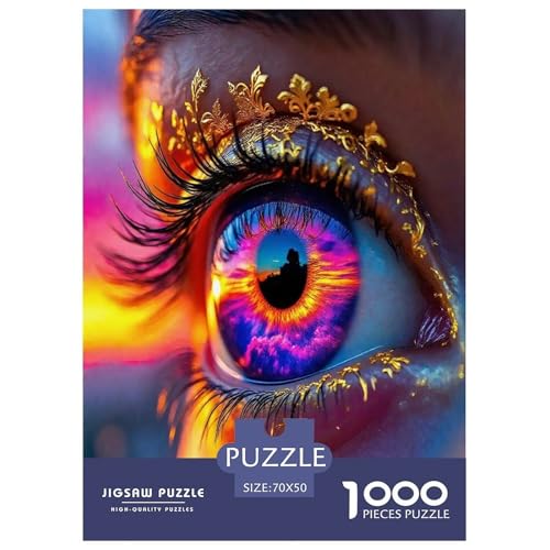 Charmante Augen Puzzle Künstliche Schüler 1000-teiliges Puzzle Farbenfrohes Legespiel Home Dekoration Für Die Ganze Familie 1000 Teile Feiertags- Und Reisegeschenke 70x50cm/1000pcs Charmante Augen Puzzle Künstliche Schüler 1000-teiliges Puzzle Farbenfrohes Legespiel Home Dekoration Für Die Ganze Familie 1000 Teile Feiertags- Und Reisegeschenke 70x50cm/1000pcs von OTBSDNKZZ