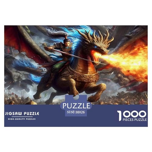 Dragon Warrior Puzzle Fairy Tales 1000-teiliges Klassische Puzzlespiele Für Die Ganze Familie 1000 Teile Geschenke Für Frauen,Geschenke Für Männer Geschenke Für Frauen,Geschenke Für Männer 38x26cm/100 Dragon Warrior Puzzle Fairy Tales 1000-teiliges Klassische Puzzlespiele Für Die Ganze Familie 1000 Teile Geschenke Für Frauen,Geschenke Für Männer Geschenke Für Frauen,Geschenke Für Männer 38x26cm/100 von OTBSDNKZZ