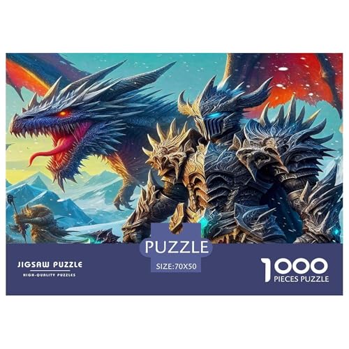 Dragon Warrior Puzzles Fairy Tales 1000 Teiles Puzzle Farbenfrohes Legespiel Home Dekoration Für Die Ganze Familie 1000 Teile Geschenke Für Frauen,Geschenke Für Männer Feiertags- Und Reisegeschenke 70 Dragon Warrior Puzzles Fairy Tales 1000 Teiles Puzzle Farbenfrohes Legespiel Home Dekoration Für Die Ganze Familie 1000 Teile Geschenke Für Frauen,Geschenke Für Männer Feiertags- Und Reisegeschenke 70 von OTBSDNKZZ