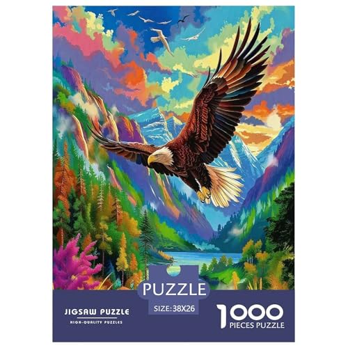Eagle of Majesty Puzzle 1000 Teiles Puzzle Farbenfrohes Legespiel Home Dekoration Für Die Ganze Familie 1000 Teile Geschenke Für Frauen,Geschenke Für Männer Feiertags- Und Reisegeschenke 38x26cm/1000 Eagle of Majesty Puzzle 1000 Teiles Puzzle Farbenfrohes Legespiel Home Dekoration Für Die Ganze Familie 1000 Teile Geschenke Für Frauen,Geschenke Für Männer Feiertags- Und Reisegeschenke 38x26cm/1000 von OTBSDNKZZ