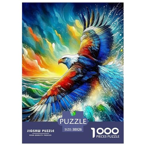 Eagle of Majesty Puzzle 1000-teiliges Puzzle Farbenfrohes Legespiel Home Dekoration Für Die Ganze Familie 1000 Teile Geschenke Für Frauen,Geschenke Für Männer Feiertags- Und Reisegeschenke 38x26cm/10 Eagle of Majesty Puzzle 1000-teiliges Puzzle Farbenfrohes Legespiel Home Dekoration Für Die Ganze Familie 1000 Teile Geschenke Für Frauen,Geschenke Für Männer Feiertags- Und Reisegeschenke 38x26cm/10 von OTBSDNKZZ