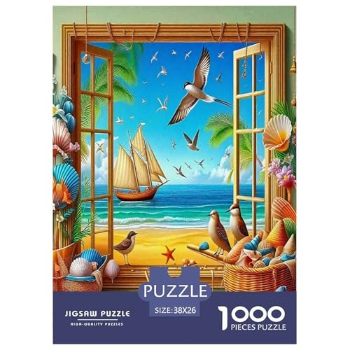 Freizeitstrand Puzzles Meer 1000 Teiles Puzzle Farbenfrohes Legespiel Home Dekoration Für Die Ganze Familie 1000 Teile Geschenke Für Frauen,Geschenke Für Männer 38x26cm/1000pcs Freizeitstrand Puzzles Meer 1000 Teiles Puzzle Farbenfrohes Legespiel Home Dekoration Für Die Ganze Familie 1000 Teile Geschenke Für Frauen,Geschenke Für Männer 38x26cm/1000pcs von OTBSDNKZZ