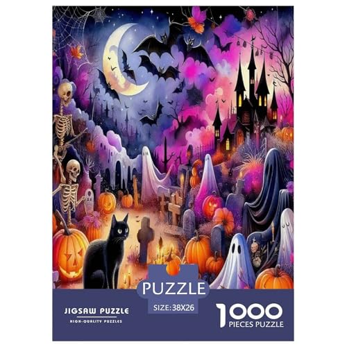 Halloween Puzzle Geist 1000-teiliges Puzzle Farbenfrohes Legespiel Home Dekoration Für Erwachsene Teens Kinder 1000 Teile Feiertags- Und Reisegeschenke 38x26cm/1000pcs Halloween Puzzle Geist 1000-teiliges Puzzle Farbenfrohes Legespiel Home Dekoration Für Erwachsene Teens Kinder 1000 Teile Feiertags- Und Reisegeschenke 38x26cm/1000pcs von OTBSDNKZZ