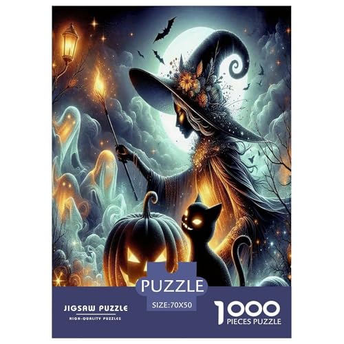 Halloween Puzzle Hexe 1000 Teiles Klassische Puzzlespiele Für Die Ganze Familie 1000 Teile Geschenke Für Frauen,Geschenke Für Männer Feiertags- Und Reisegeschenke 70x50cm/1000pcs Halloween Puzzle Hexe 1000 Teiles Klassische Puzzlespiele Für Die Ganze Familie 1000 Teile Geschenke Für Frauen,Geschenke Für Männer Feiertags- Und Reisegeschenke 70x50cm/1000pcs von OTBSDNKZZ