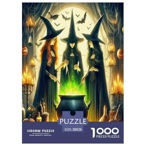 Halloween Puzzle Hexe 1000-teiliges Klassische Puzzlespiele Für Die Ganze Familie 1000 Teile Geschenke Für Frauen,Geschenke Für Männer 38x26cm/1000pcs Halloween Puzzle Hexe 1000-teiliges Klassische Puzzlespiele Für Die Ganze Familie 1000 Teile Geschenke Für Frauen,Geschenke Für Männer 38x26cm/1000pcs von OTBSDNKZZ
