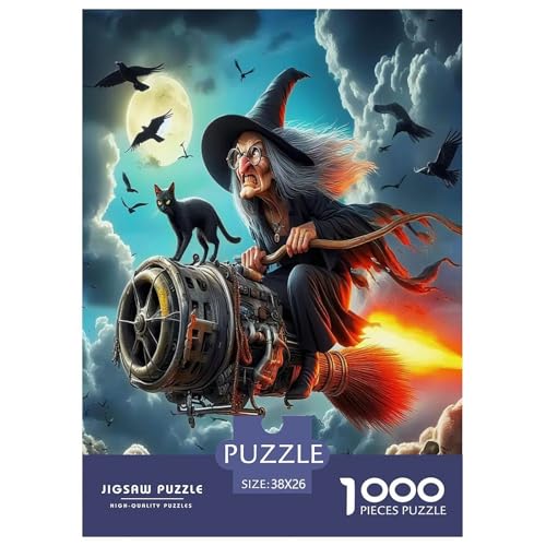 Halloween Puzzle Hexe 1000-teiliges Puzzle Farbenfrohes Legespiel Home Dekoration Für Erwachsene Teens Kinder 1000 Teile Feiertags- Und Reisegeschenke 38x26cm/1000pcs Halloween Puzzle Hexe 1000-teiliges Puzzle Farbenfrohes Legespiel Home Dekoration Für Erwachsene Teens Kinder 1000 Teile Feiertags- Und Reisegeschenke 38x26cm/1000pcs von OTBSDNKZZ